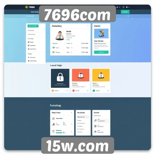 Análise da interface do site 7696com